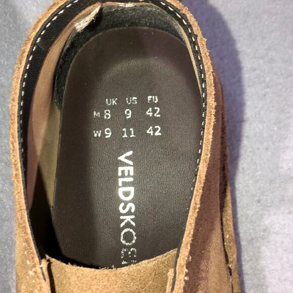 Veldskoen Tan Suede Desert Boots Chukka Mens 9 EU 42 Leather Lace Up Shoes nwot - Picture 3 of 6